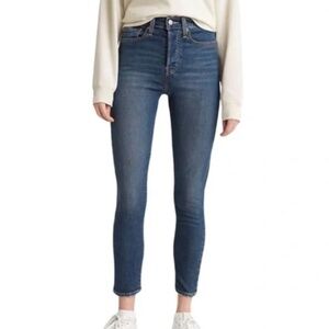 Levi's Wedgie Skinny Women's Jeans in Mental Block size 24W NWT